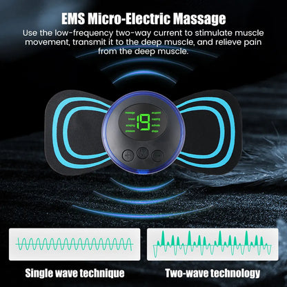 TechPeutic Portable Electric Neck Massager For  Cervical Muscle Pain Relief
